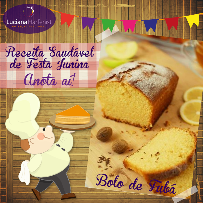 Bolo de fuba sem gluten